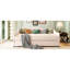 Lit de jour rembourré beige avec lit gigogne et twist-1229827338-1229827343