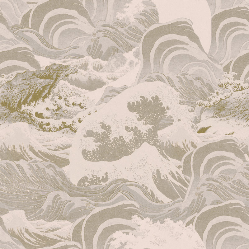 SEA WAVES Taupe, Gray