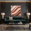 Gradient abstrait 73, art mural sur toile brune-53194409