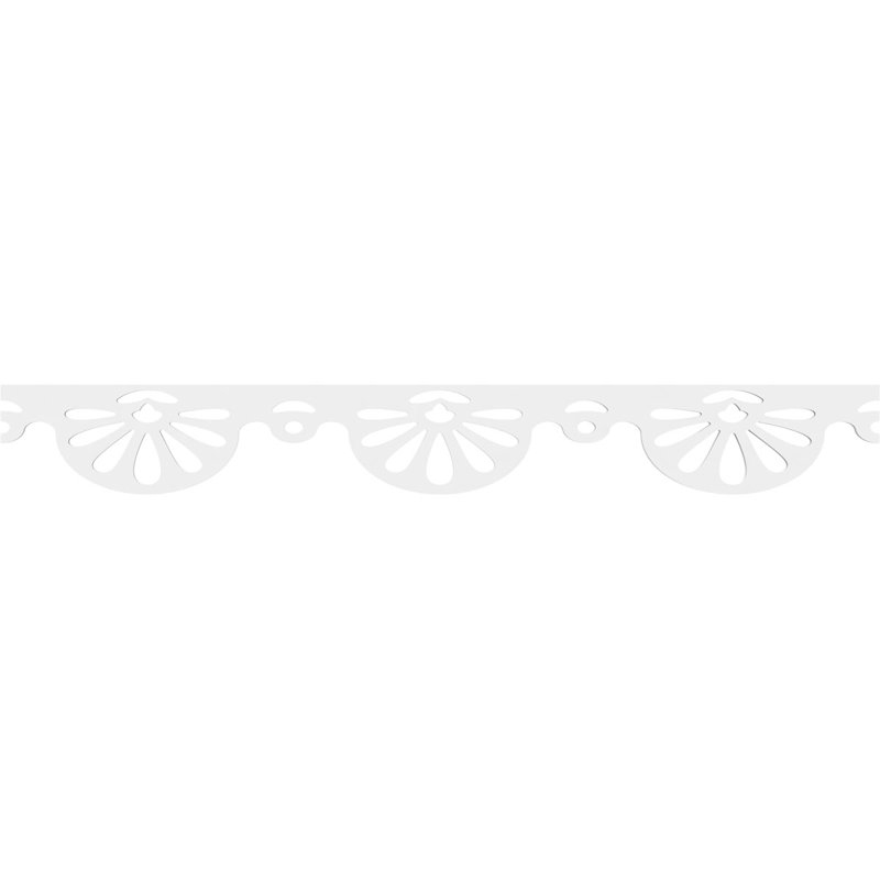 Garniture de sol en PVC de qualité architecturale H 6 po x P 5/8 po x L 48 po Caledonia, H 6 po x L 48 po x P 0,63 po