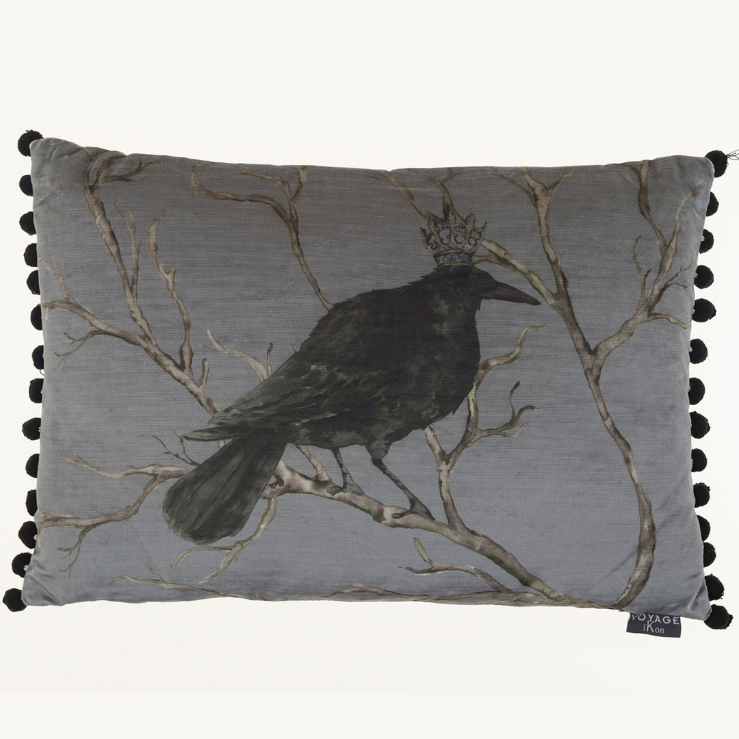 Monarch Feathers Rectangular Lumbar Cushion with Filling