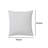 Square Accent Throw Pillow, 20 Inch Modern Embossed Embroidery, White