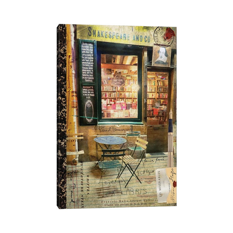Paris Bistro II by Sandy Lloyd - Wrapped Canvas Gallery-Wrapped Canvas Giclée, 20.32 cm H x 30.48 cm W