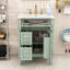 Modern Freestanding Bathroom Vanity with Ceramic Sink, Adjustable Shelf and Spacious Storage-322932459