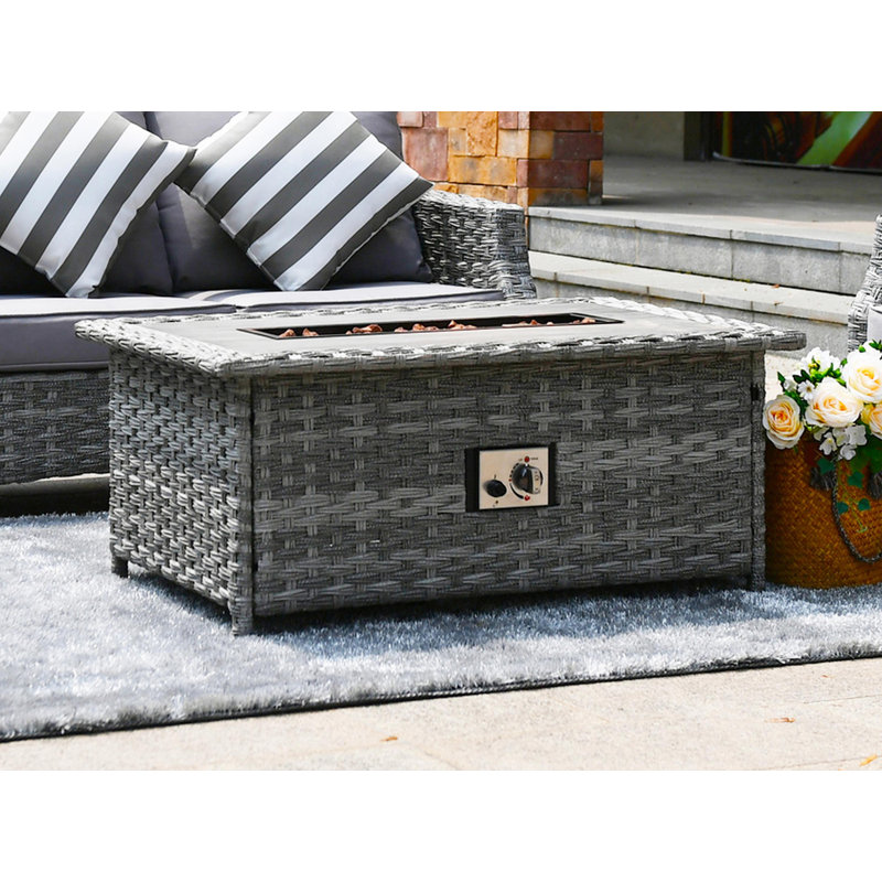 Devine Rectangle Liquid Propane Smokeless Fire Pit