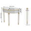 Ancuta 90cm Glass Console Table-91075860