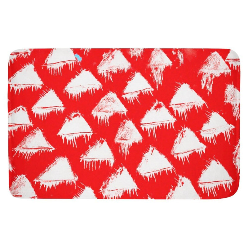 Triangle Pattern Bath Rug, 16 X 24