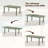 83" Outdoor Aluminum Extended Table