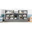 Lit mezzanine simple avec tablettes et rangements multiples-798883984-798883987