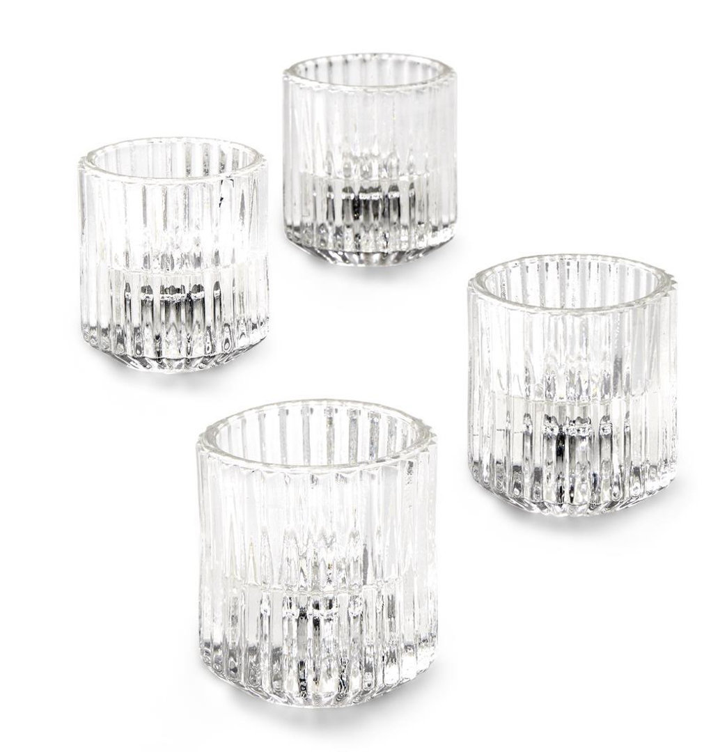 2.25'' H Glass Wall Tealight Holder (Set of 4) House of Hampton®