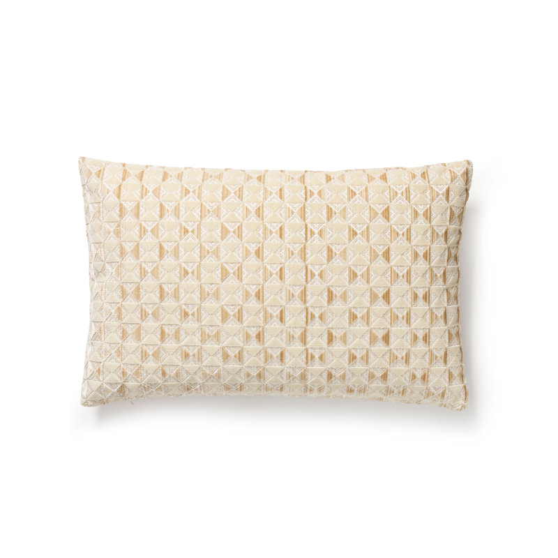The MET x The House of Scalamandre Parlor Velvet Pillow, Nougat