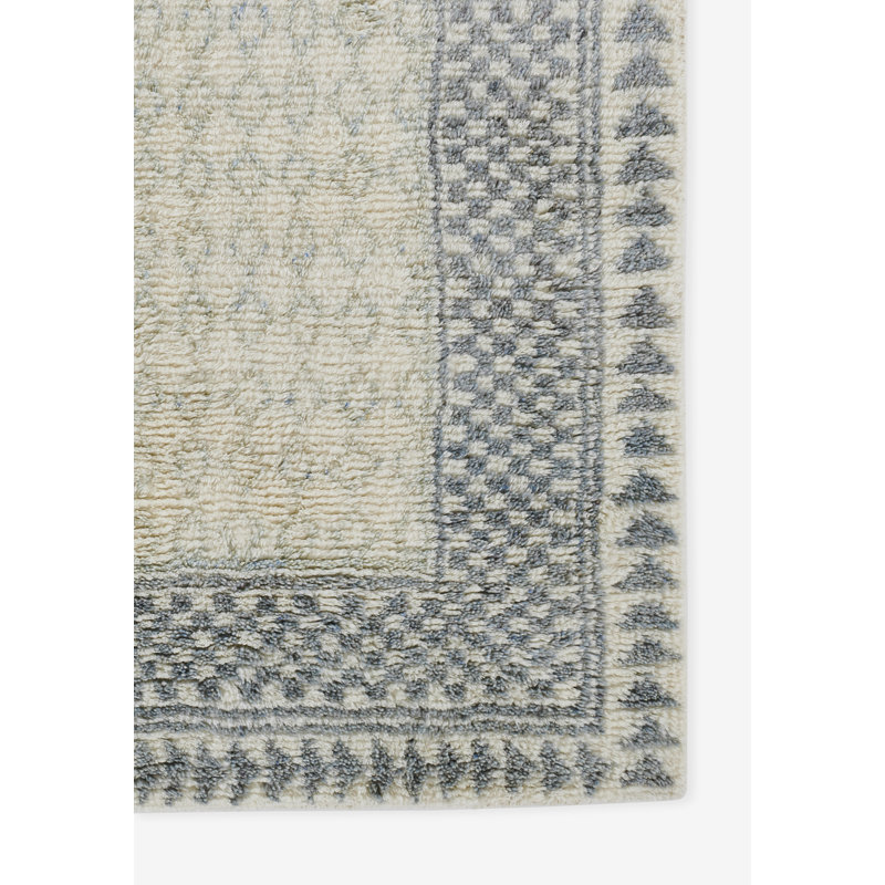 Wool Moroccan Area Rug, Rectangle 4' x 6'