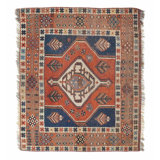 Wool Oriental Area Rug in Red