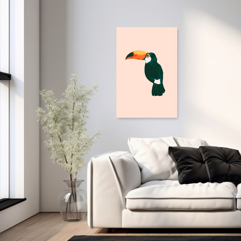 «Vibrant Tropical», impression d'art mural tropical minimaliste moderne, 36" H x 24" W