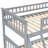 Gray Convertible Twin Over Full Bed With Drawers, Bunk Format, Pine Wood And , Frame For Longevity, Guardrails Safe Slumber, Simple To Up Mission Durability, Project-128992016-128992017