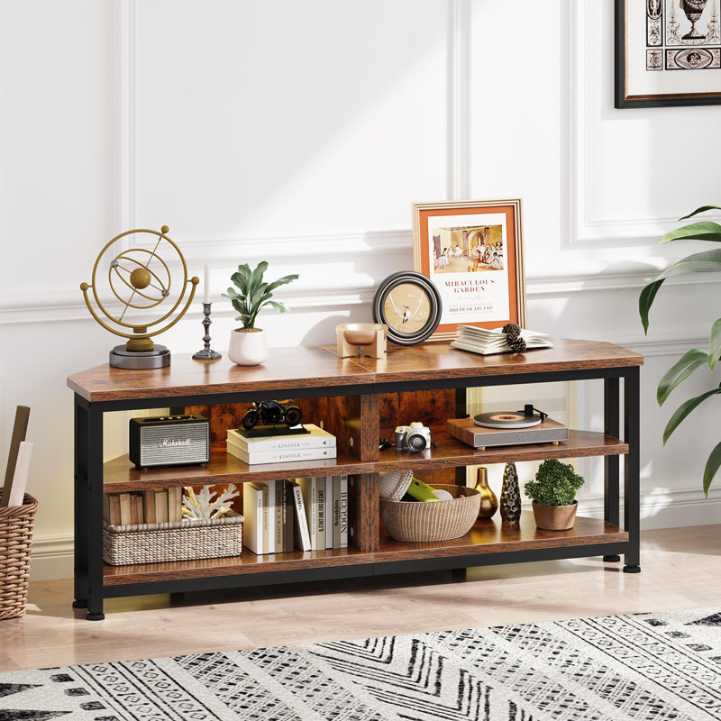 Unfinished Corner TV Stand for TVs up to 55"