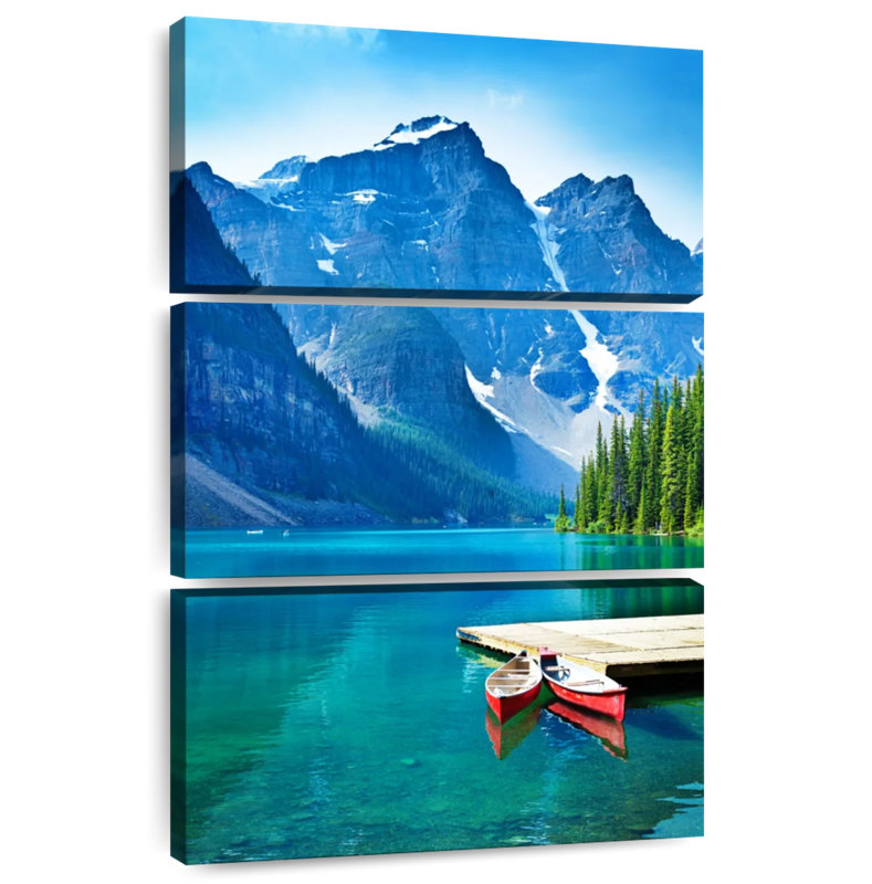 Alvord Canoe Dock At Banff Lake, 45" H x 28" W