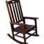 Chaise berçante surdimensionnée brune Alverta-121534170