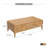 Adden Mid-century Modern 2-drawer Coffee Table With Figured Burl Veneer Fronts, Wood Frame & Brass-tone Pulls, Oak Finish-123524955