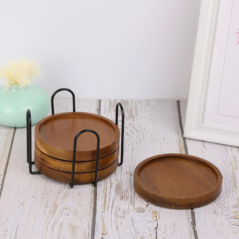 Sous-verres de ferme absorbants pour la protection de la table basse, du bureau, du bar et de la table