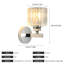 Modern Chrome 24cm Crystal Cylinder Wall Light