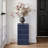 Claverton Modern Grid-Tiled Navy Blue Accent Table-1381761703