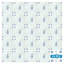 Carreau de mosaïque floral auto-adhésif en vinyle 5 po x 5 po-114486739