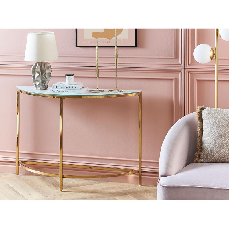 Mastropietro 111cm Glass Top Console Table