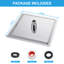Pomme de douche 10 "carrée 10" rotative à 360 degrés seulement-100926838