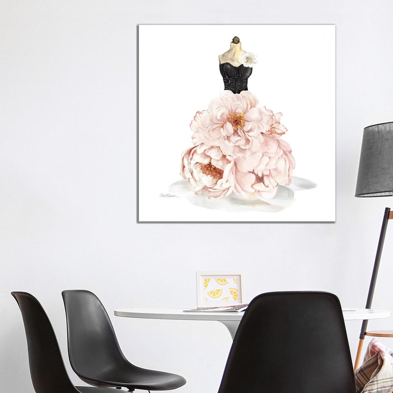 Floral Gown by Carol Robinson - Print on Canvas, Wrapped Canvas, 66.04 cm H x 66.04 cm W x 3.175 cm D