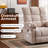 Oversized Power Lift Recliner Chair with Massage and Heat for Elderly, 26" Extra Wide Lift Chair for Big and Tall, Chenille Electric Lift Recliner with Overstuffed Backrest, USB Port