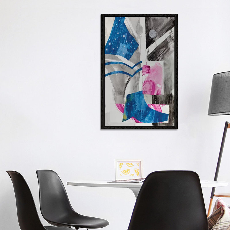 Haiku Series (Night Sky) by Pamela Staker - Painting on Canvas, Black Framed, 101.6 cm H x 66.04 cm W
