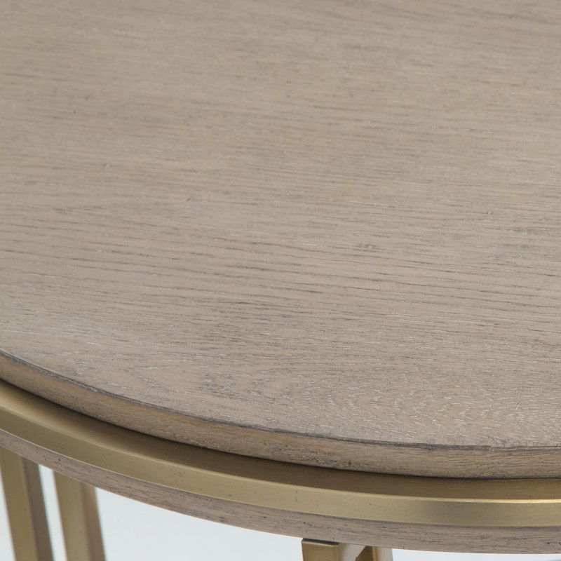 Table d'appoint ronde en laiton Peytros