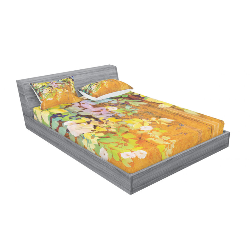 Microfiber Sheet Set, Queen Sheet Set with Fitted Sheet