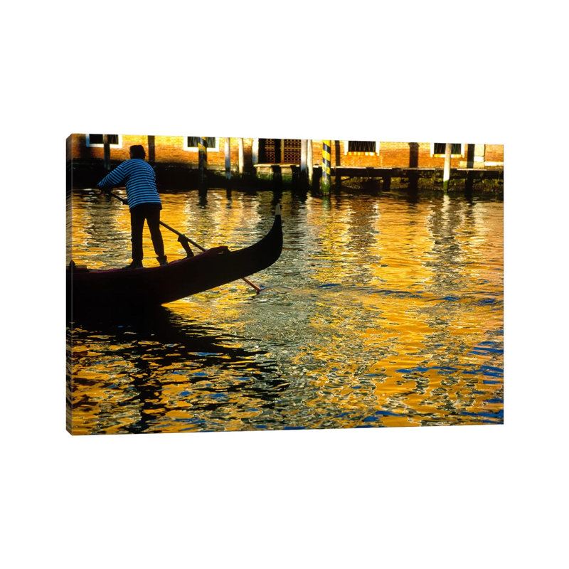 Golden Venezia, Venice, Italy by Jim Nilsen - Wrapped Canvas Gallery-Wrapped Canvas Giclée, 20.32 cm H x 30.48 cm W