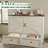 Wilkinson Farmhouse Full Murphy Bed with Large Storage Drawer & Charging Station, White-922616756-922616755