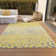 Machine Washable Indoor/Outdoor Christain ACN1370 Yellow Rug