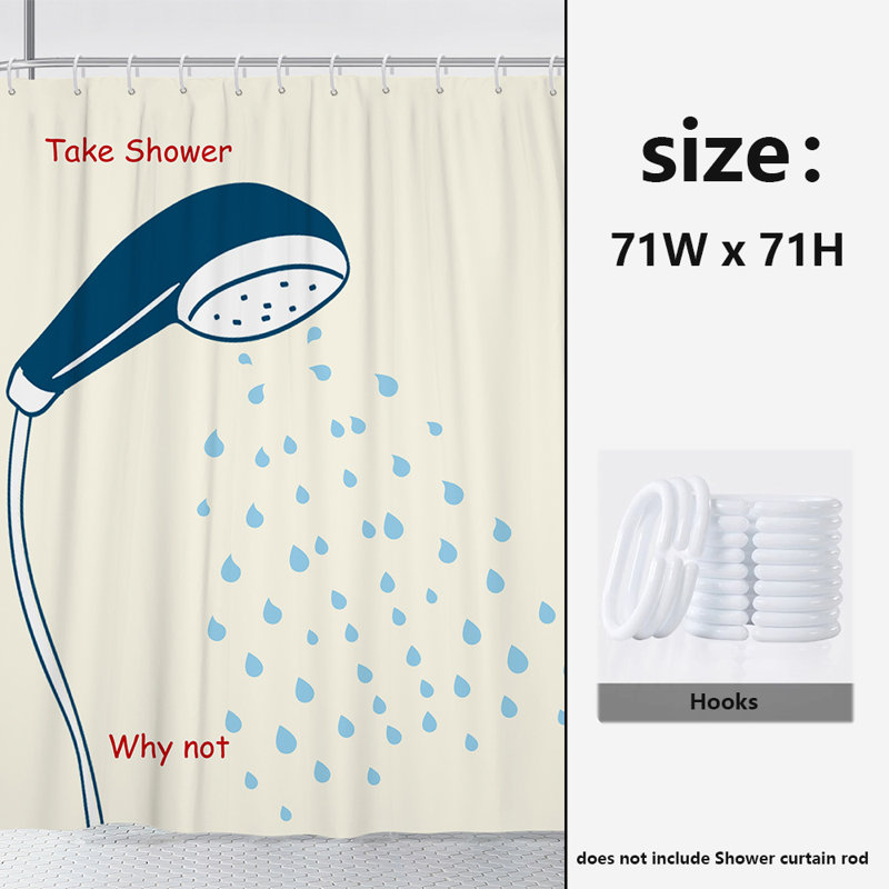 Rideau de douche en polyester