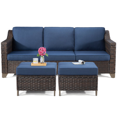 Babucarr 5 - Person Patio Conversation Set with Cushions