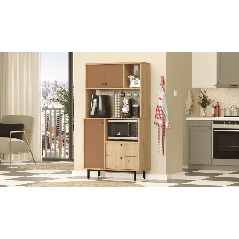 Armoire polyvalente Colesen, Brun / Beige