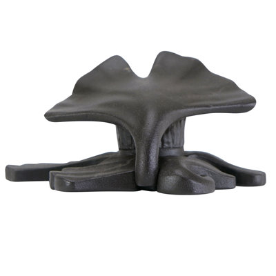 ARTS & CRAFT GINKGO KNOB IN PLATE