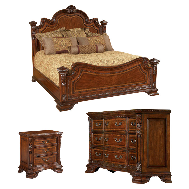 Old World Panel Customizable Bedroom Set