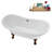 59" Streamline Clawfoot Tub,Tray,Drain, Clawfeet-101628978-102220280