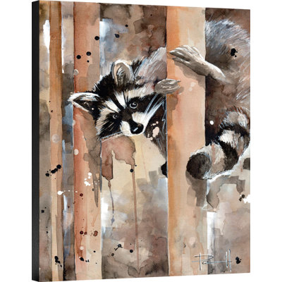« rocky », reproduction de peinture à l’aquarelle sur toile