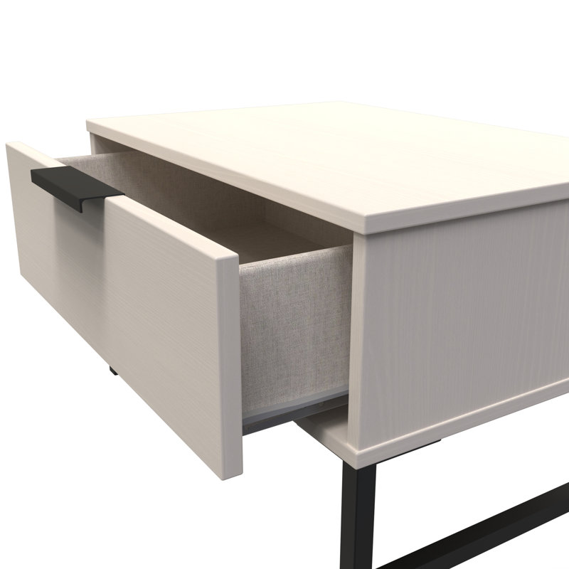 Turah 58cm W Manufactured Wood Bedside Table, Kashmir Ash
