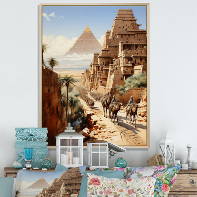 Langenfeld égyptien Pharaons voyage encadré sur toile