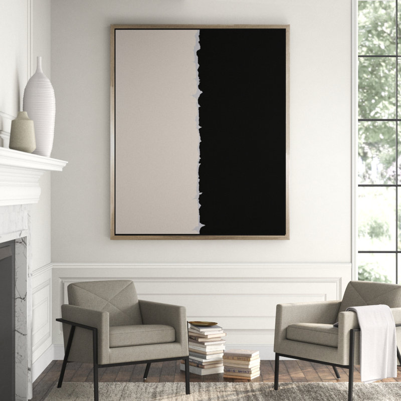 Torn Painting, Silver Framed