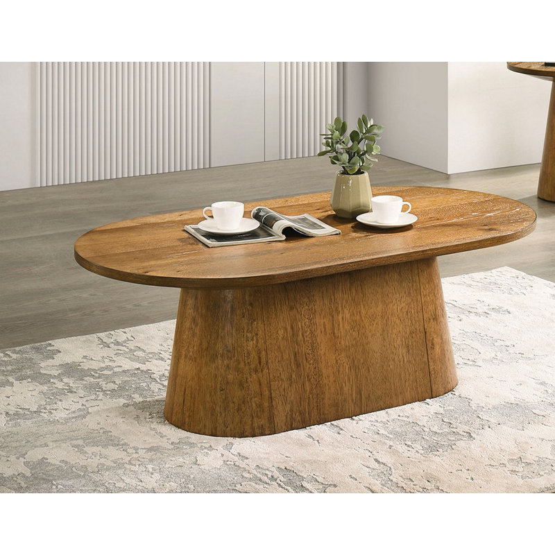 Table basse ovale de style moderne 1pc