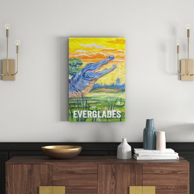 Everglades Poster II - Wrapped Canvas Print