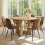 Ensemble de salle à manger 7 pièces avec chaises rembourrées-131269746-131269748-131269750